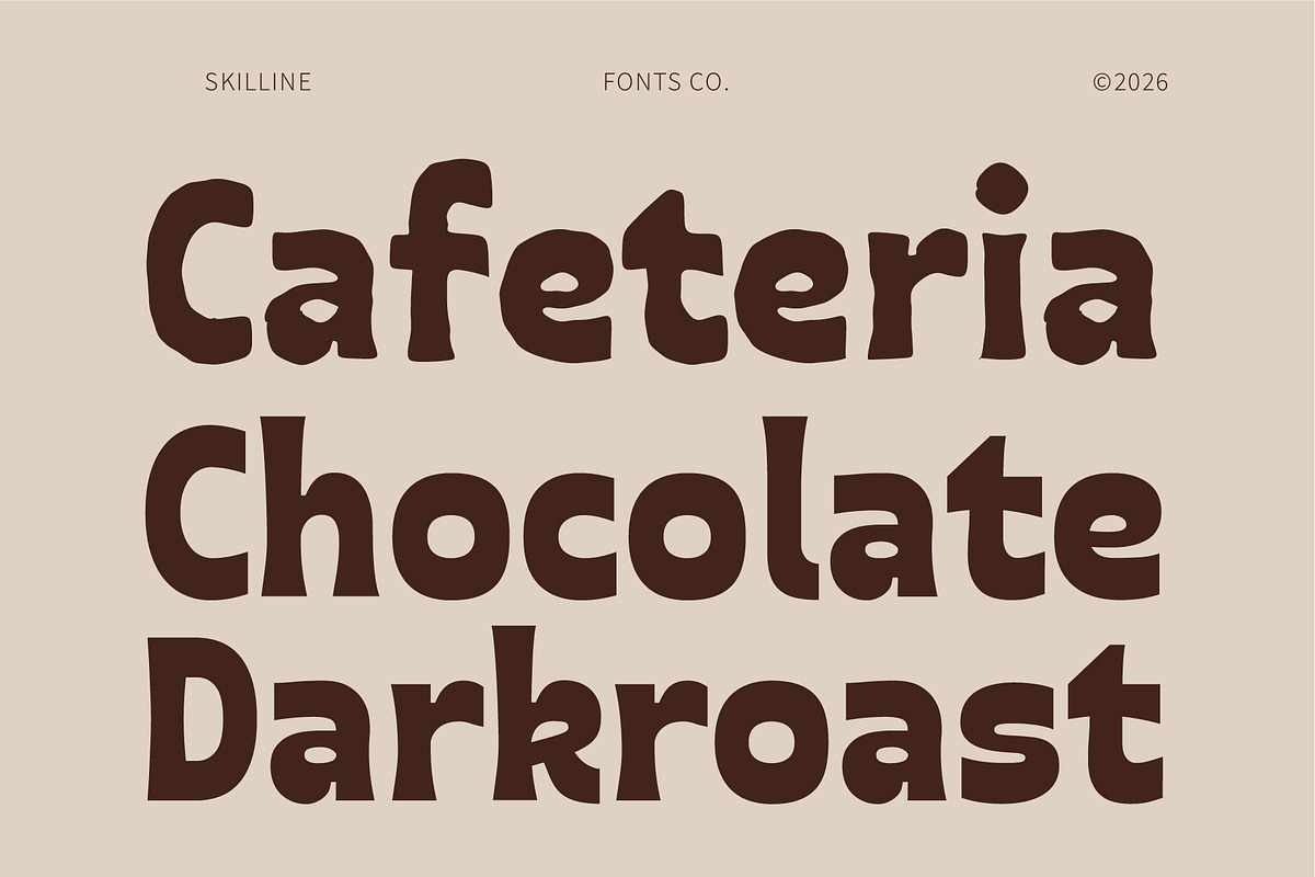 SFC Grina - Chunky Display Font, a Sans Serif Font by Skilline Supply Co. (Photo 6 of 8)