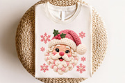 Pink Christmas Santa Crochet PNG, a Seasonal Illustration by CraftArtStudio (Thumbnail 4 of 4)
