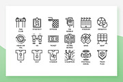 Football Icons, an Outline Icon by Becris (Thumbnail 2 of 3)