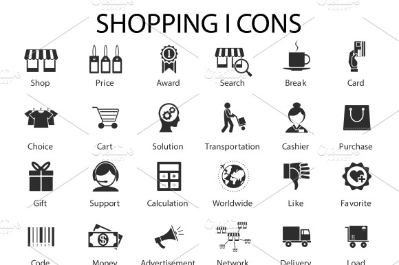 Shopping And Sales Icons