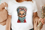 Whimsical Patriotic Grandma Clipart, an Animal Illustration by CreationArt (Thumbnail 6 of 7)