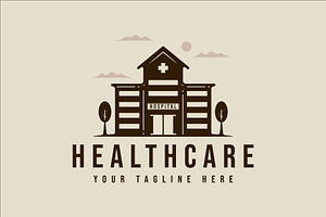 hospital building logo vector design, a Branding & Logo Template by zyxroun shop