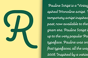 Pauline Script, a Script Font by insigne (Thumbnail 2 of 5)