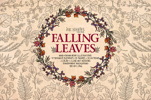 Falling Leaves Vintage Autumn Bundle
