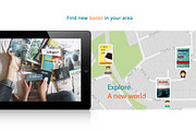 Book App Landing Page PSD Template, an App Template by NeptuneDesign (Thumbnail 2 of 5)