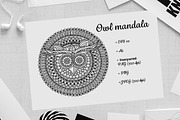 Graphic mandala owl, a Graphic by Julia_Snegireva (Thumbnail 1 of 2)