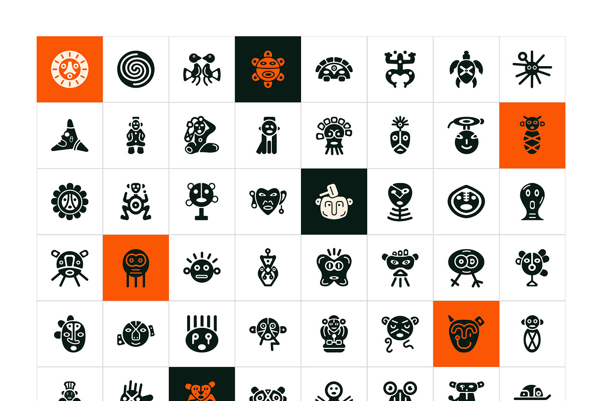 Taino Symbols Icons, a Solid Icon by Prosymbols (Photo 6 of 6)