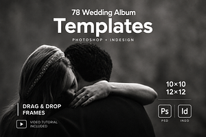 12x12 Wedding Album Templates Ps+Id, a Magazine Template by Arfis