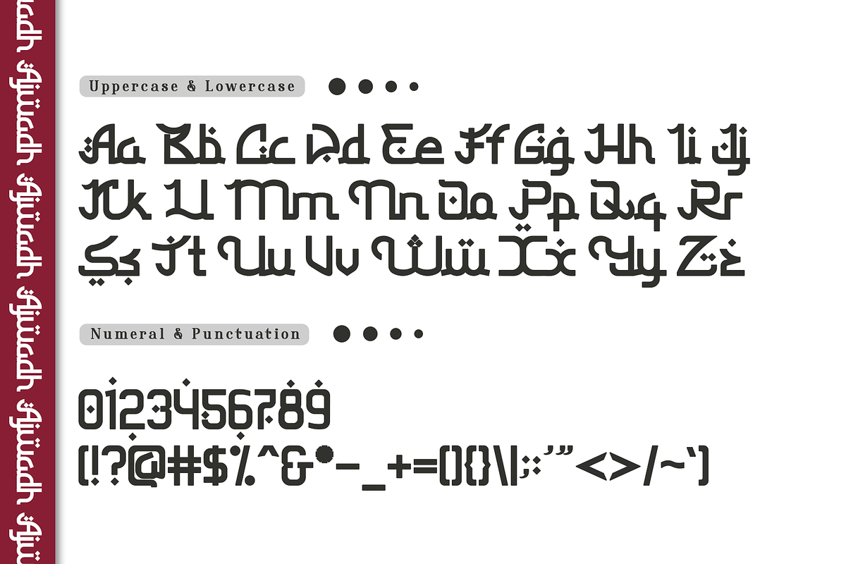 Ajwadh - Modern Arabic Display Font, a Handwritten Font by overlaytemplates (Photo 4 of 5)