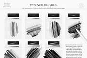 Realistic Pencil Procreate Brushes, a Brush Add-On by Julia Dreams (Thumbnail 4 of 11)