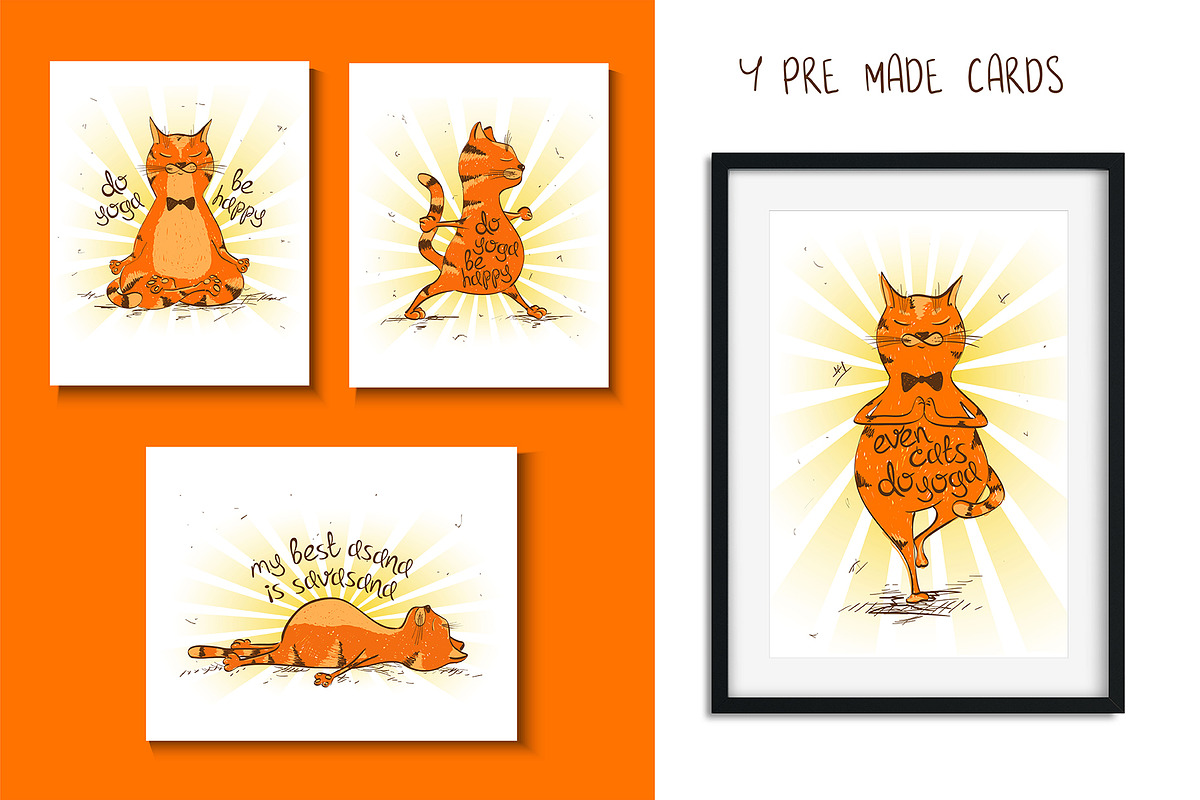 Yoga Cats, an Animal Illustration by Annakniaz (Photo 7 of 9)