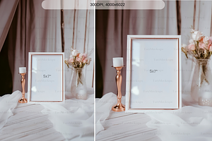 Wedding 5x7 Table Sign Mockup