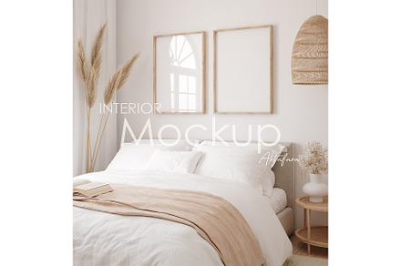 Frame mockup in home interior, a Household Mockup by Artjafara