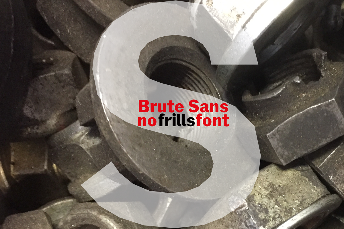 Brute Sans Font Packet preview 6