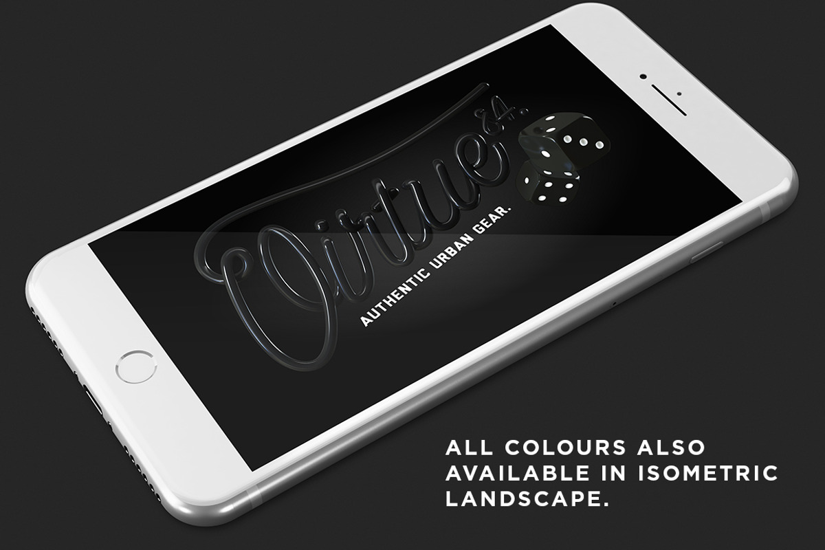 iPhone 7 Plus Design Mockup, an iPhone Mockup by illustrated (Photo 5 of 8)