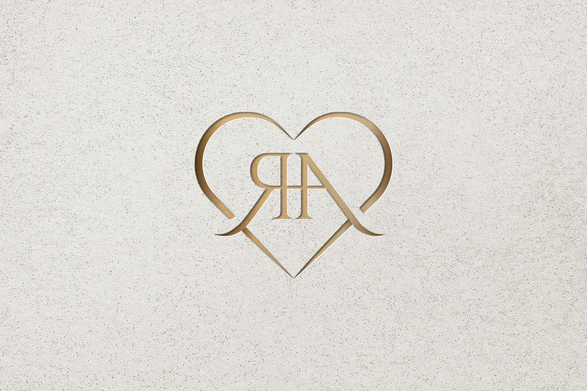 Initials RA or AR with Love Logo, a Branding & Logo Template by Luxury Logos (Photo 4 of 4)