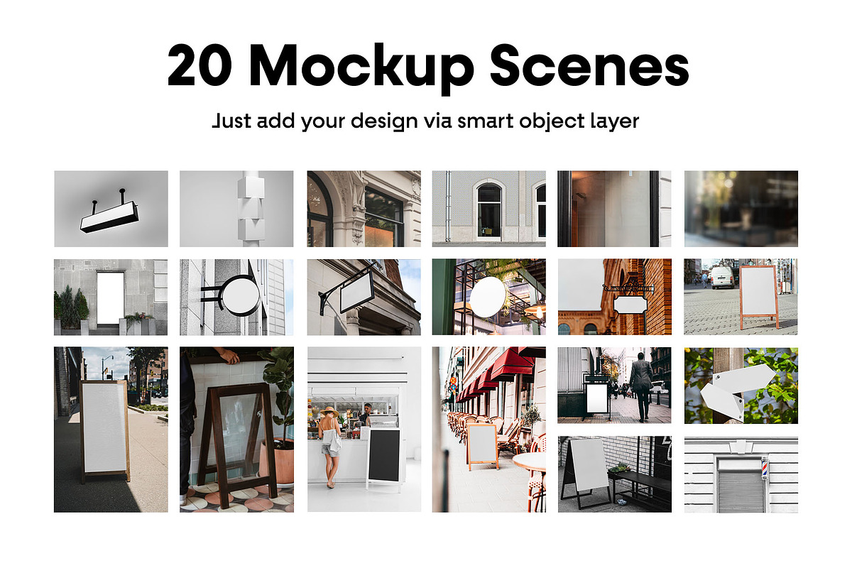 Signage Mockups vol.02 - Advertising, an Advertising Mockup by MockupForest (Photo 2 of 9)