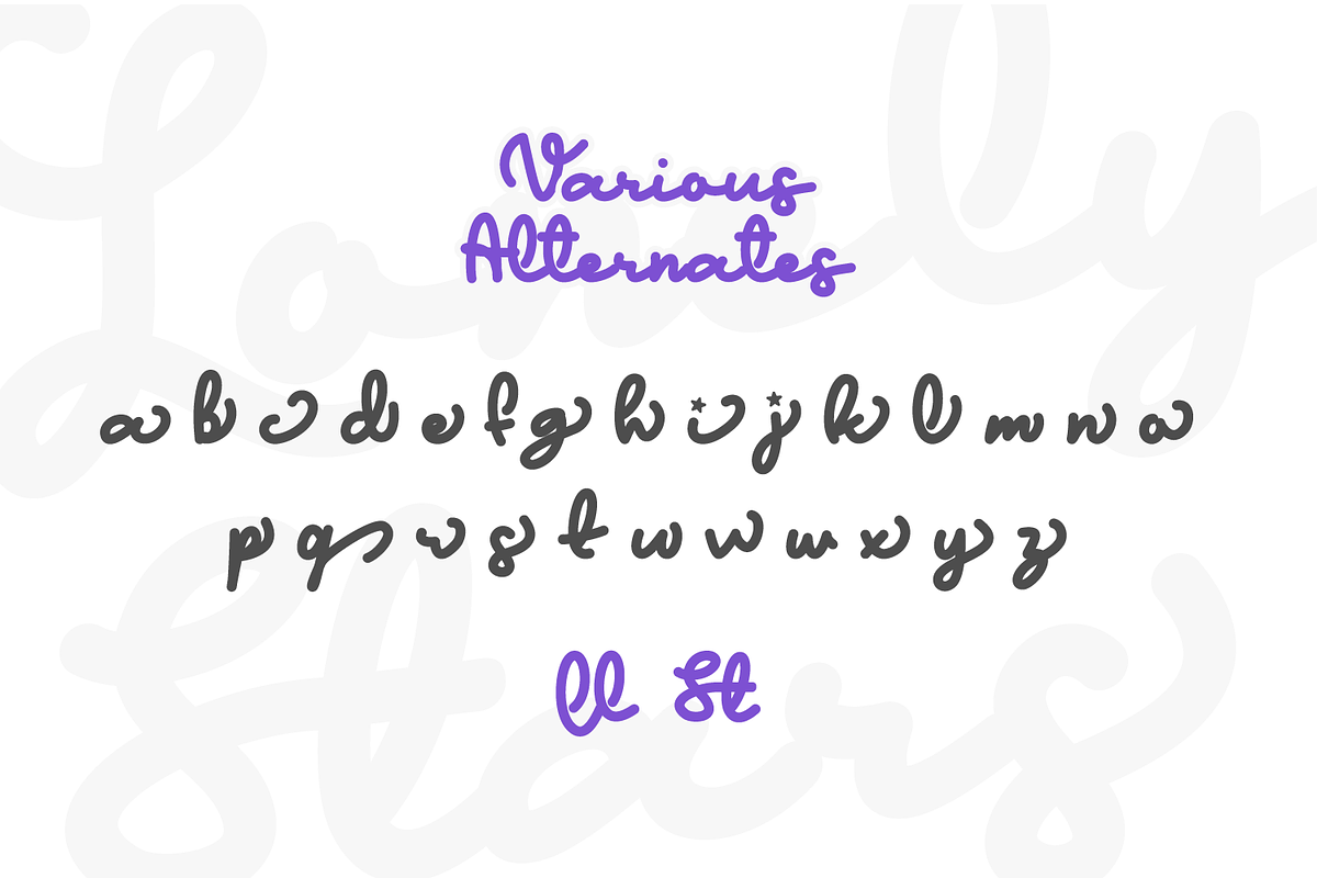 Lonely Star, a Script Font by Helotype (Photo 4 of 6)