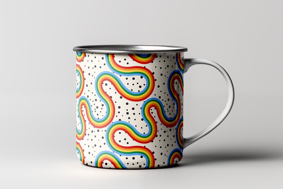 Rainbow Line Pattern, a Pattern Graphic by Neermana (Photo 2 of 5)