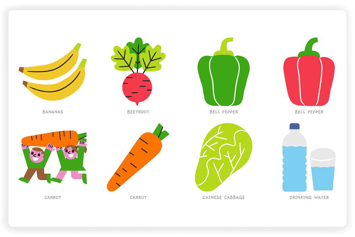 Healthy Foods, a Food Illustration by monkik (Photo 3 of 14)