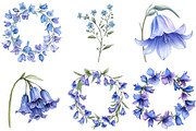 Spring Bluebell Flowers Bouquet, an Illustration by CitraGraphics (Thumbnail 4 of 5)