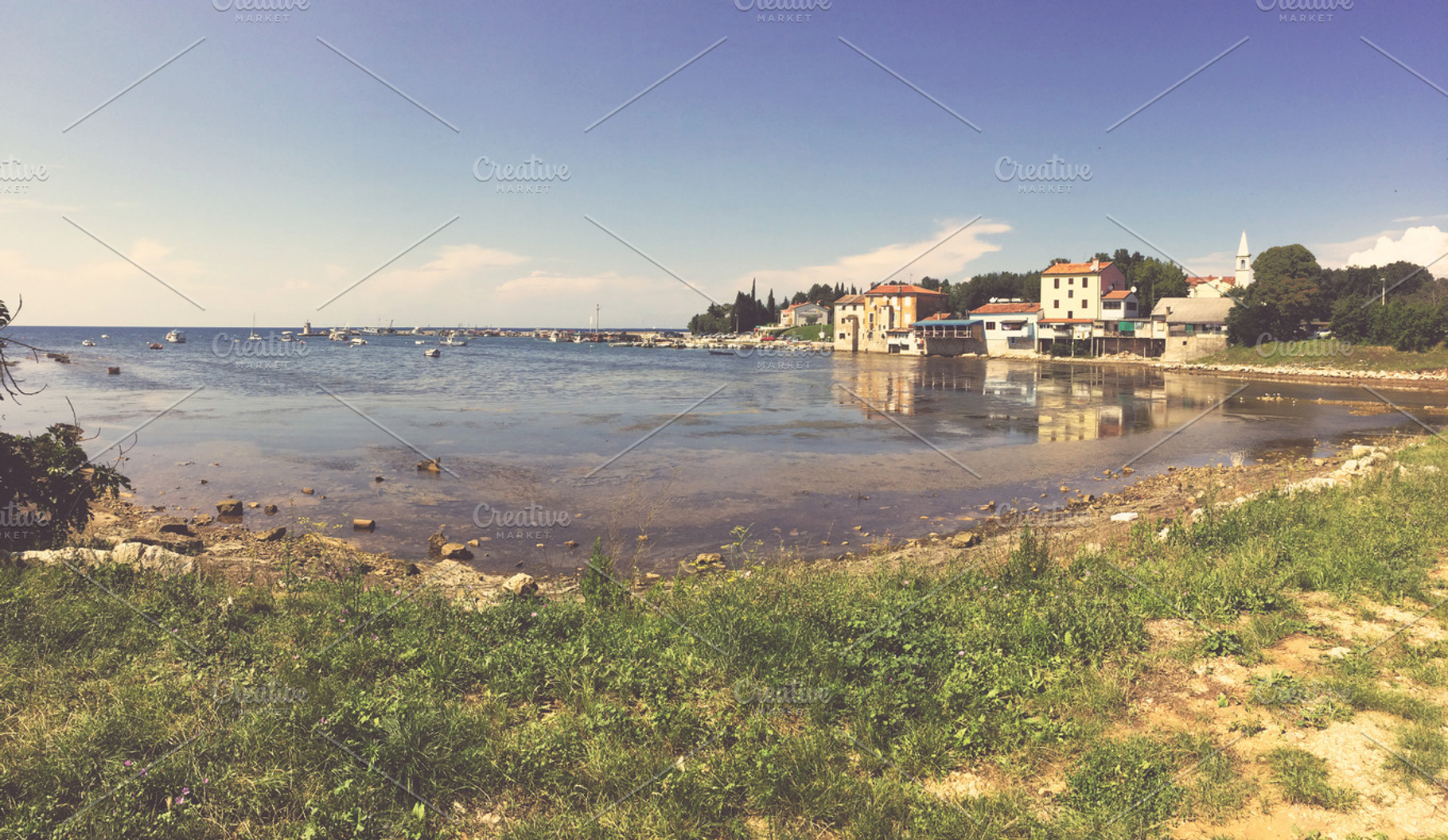Small Town By The Sea Coast