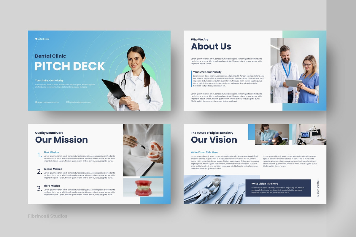 Dental Clinic Pitch Deck Keynote preview 7