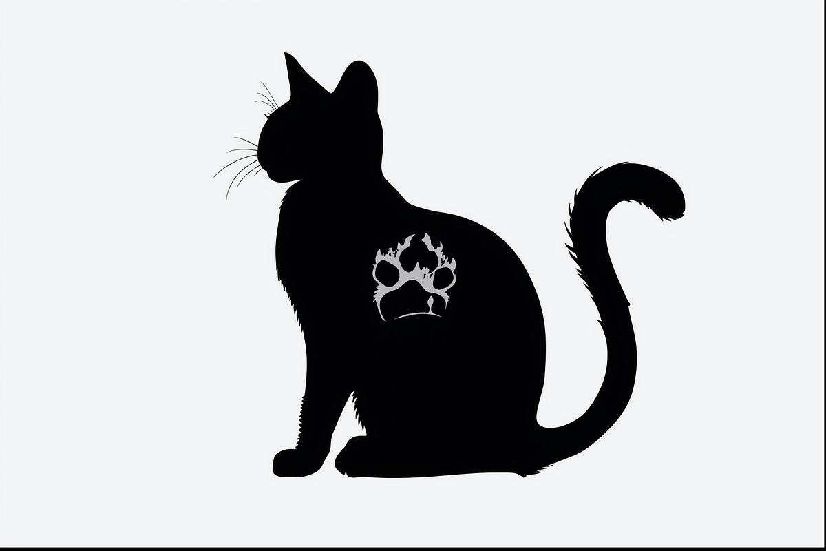 Paw Cutout Cat Clipart Bundle, an Illustration by jahid234 (Photo 3 of 9)