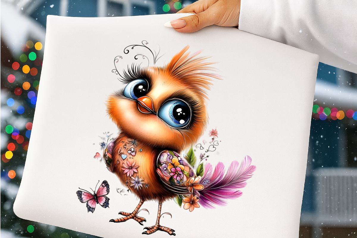 Whimsical Birds Clipart, an Illustration by SinaCreation (Photo 6 of 9)