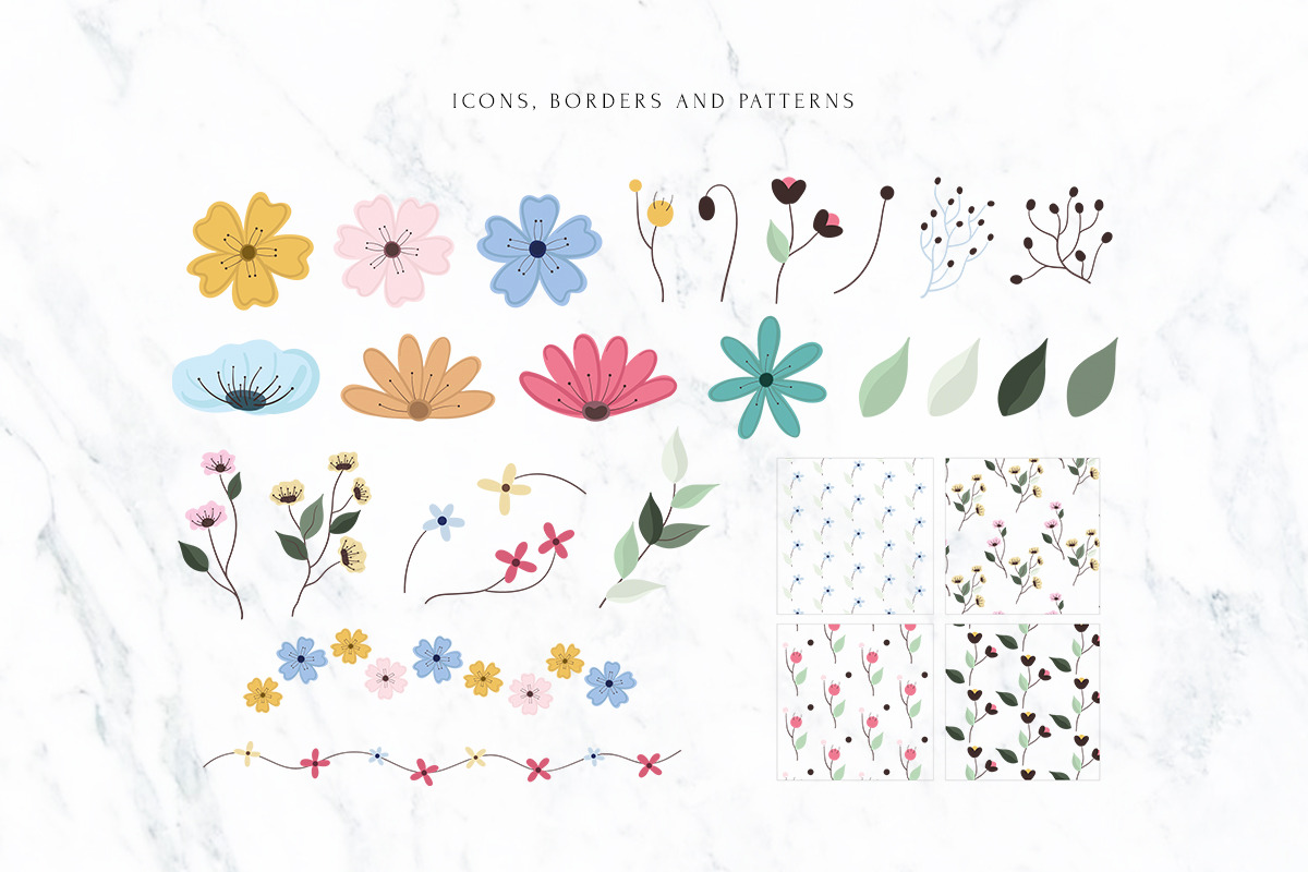 Awesome Blossom alphabet, a Symbol Font by Alice_Evans (Photo 5 of 16)
