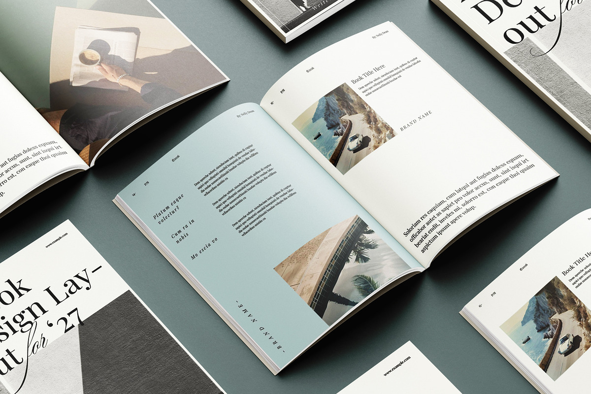 Book Layout Brochure Design Template, a Brochure Template by ArtisanaAura (Photo 2 of 11)