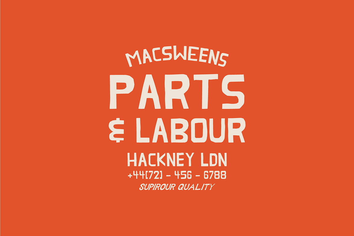 Market Muti, a Sans Serif Font by Liam MacSweeney's (Photo 3 of 5)