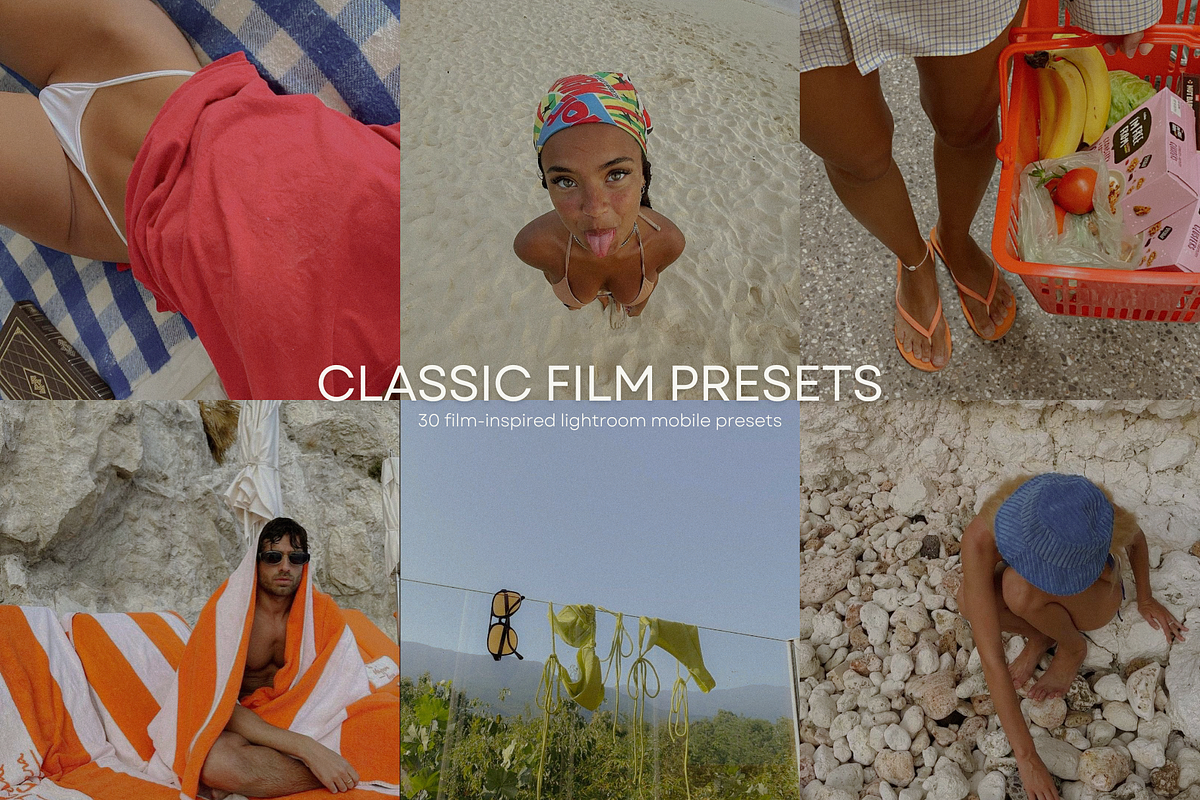 30 CLASSIC FILM LIGHTROOM PRESETS, a Preset Add-On by AmuletPresets (Photo 1 of 11)