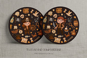 Pirate Party Clipart Set, a Wallpaper Graphic by DigitalDream (Thumbnail 8 of 9)