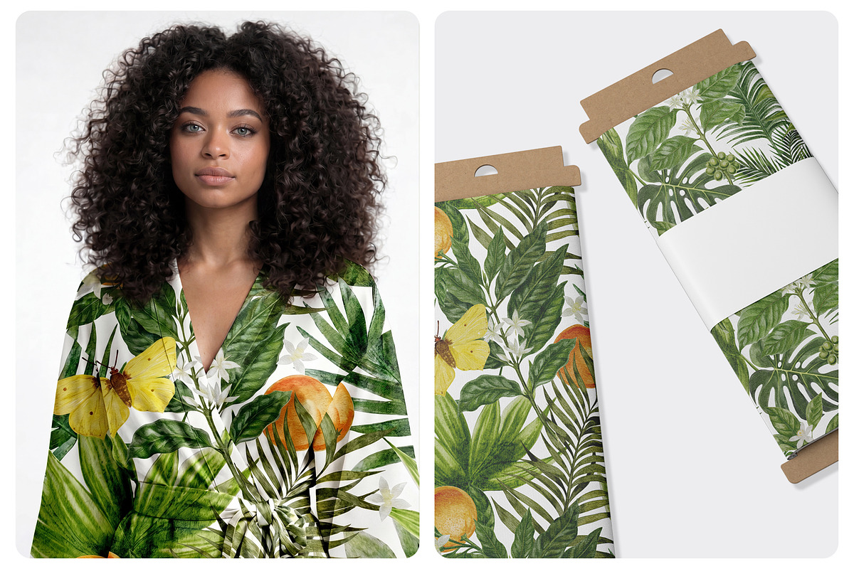 Tropical Botanical Seamless Pattern, a Pattern Graphic by mila_leev (Photo 5 of 8)