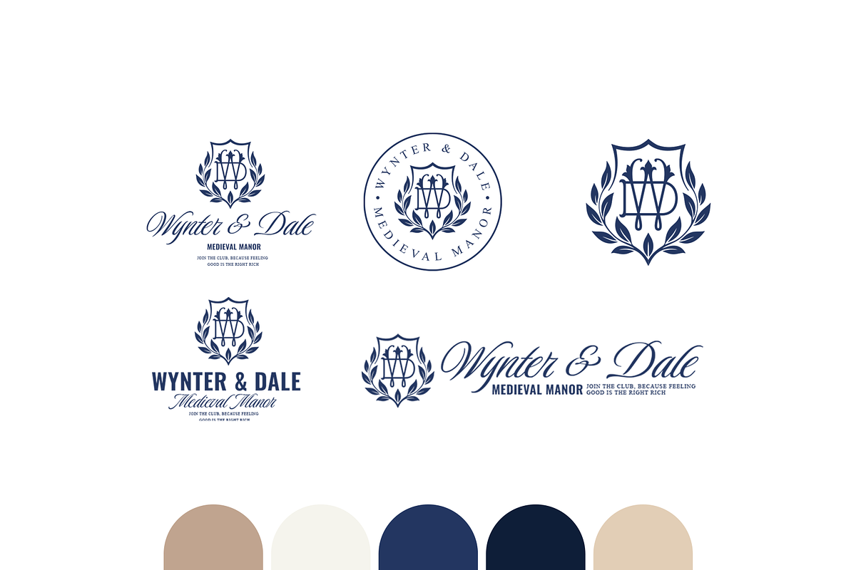 Old Money WD Monogram Logo Kit, a Branding & Logo Template by Headfonts (Photo 5 of 8)