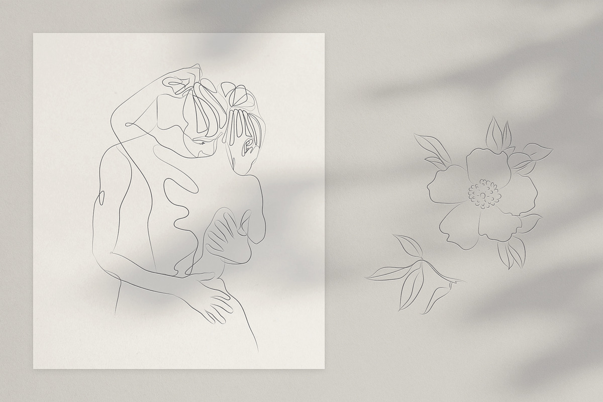 The Touch. Line Art Collection, a Person Illustration by le-genda (Photo 4 of 12)