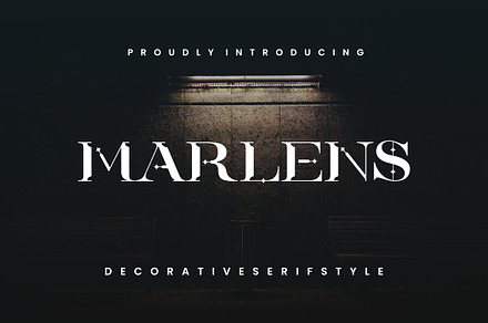 Marlens Decorative Serif Font Style., a 3D by VectorCraft