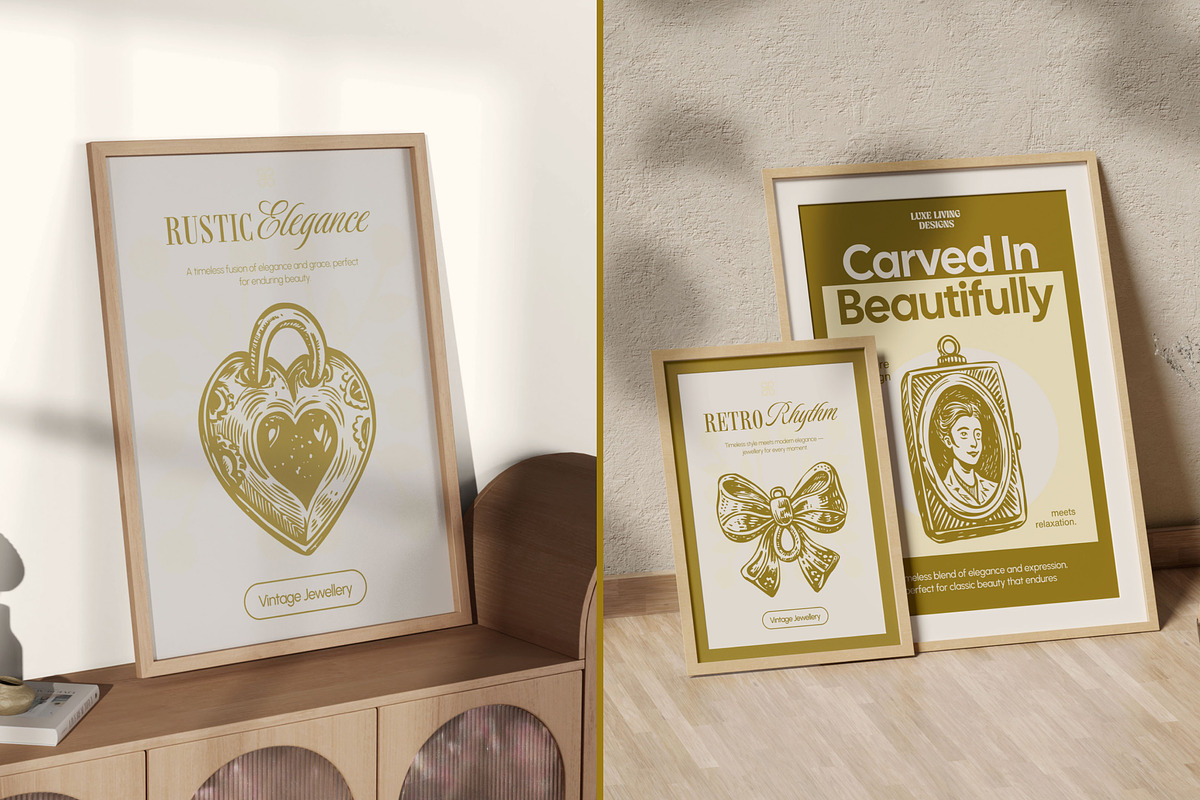 Vintage Jewellery Illustration Set, a Decorative Illustration by Prosymbols (Photo 3 of 8)