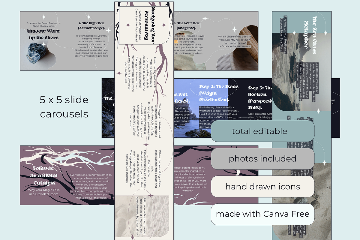 Coastal Witch Social Media Kit, a Social Media Template by Mochi Atelier (Photo 11 of 14)