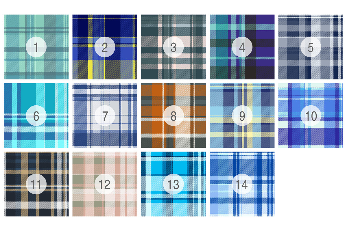 #272 Winter Check Patterns, a Pattern Graphic by Plaid4You (Photo 2 of 5)