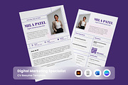 CV Resume for Digital Marketing, a Resume Template by twinstd (Thumbnail 1 of 2)