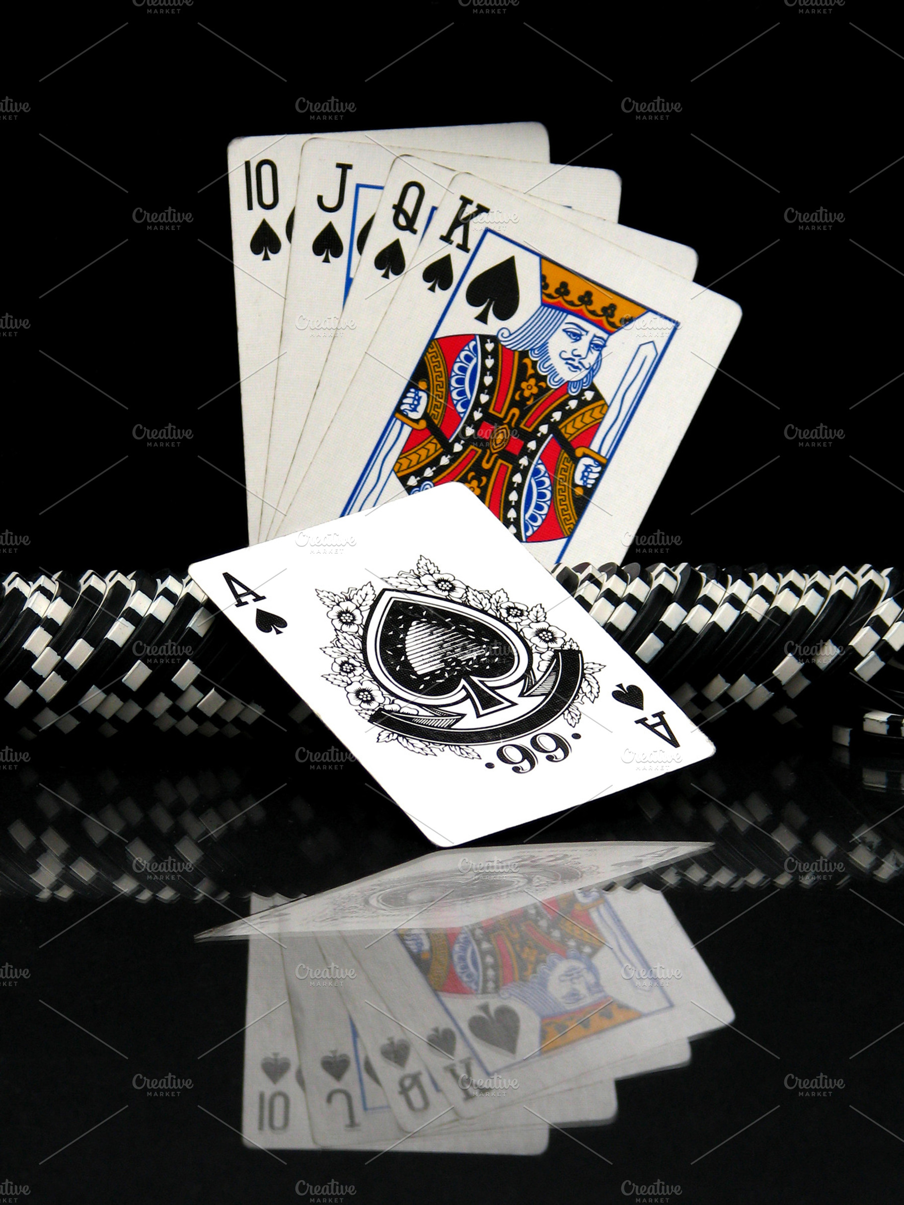 Poker chips and cards featuring poker, card, and chip, a Sports & Recreation Photo by Hypnotic