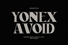 Yonex Avoid - Bold Serif Font