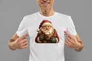 Vintage Santa Claus Wall Art PNG, an Illustration by Daily.Designs (Thumbnail 3 of 5)