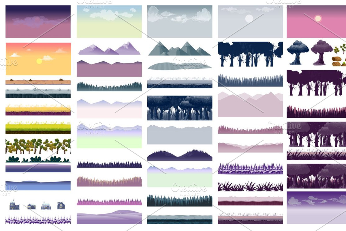 Forest Background Constructor, a Background Graphic by 2dvillShop (Photo 2 of 3)