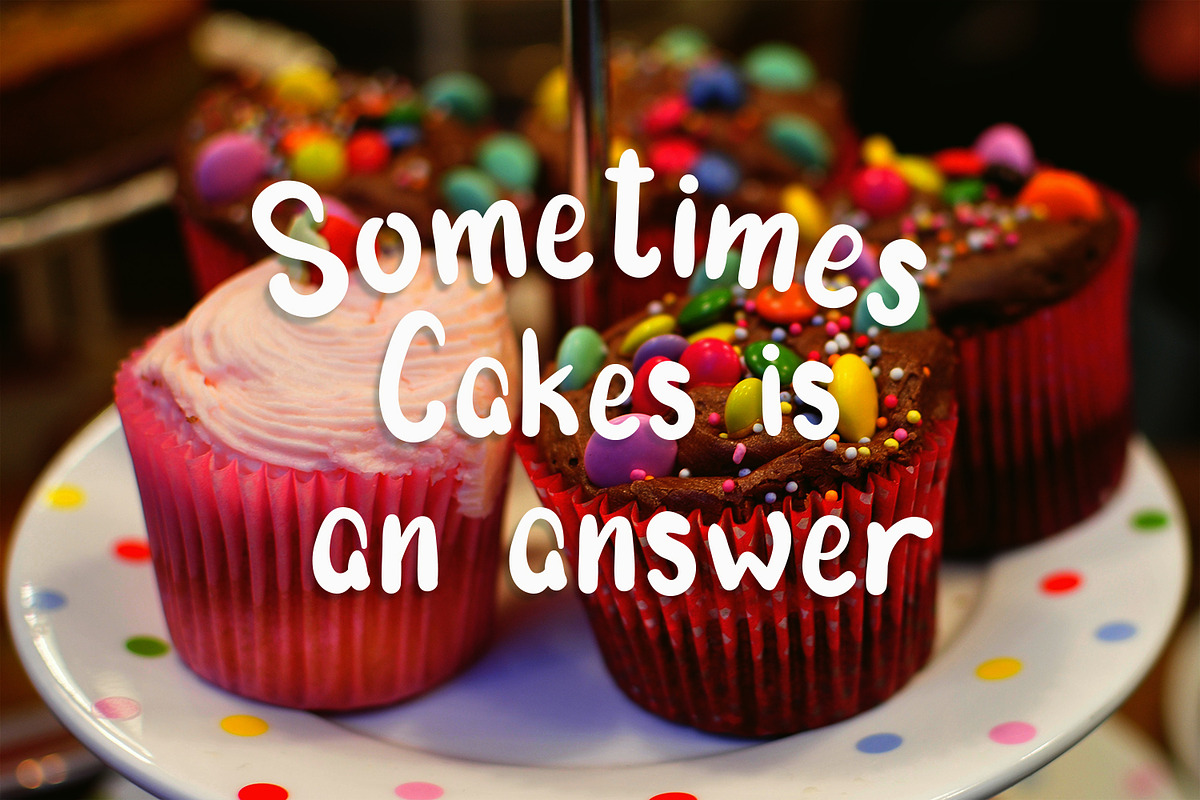Morning Cake - Fun Font preview 2