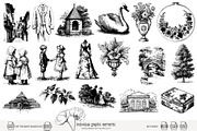 100 line art Victorian Era clip art, an Object Illustration by Poppy Lane Studio (Thumbnail 6 of 13)