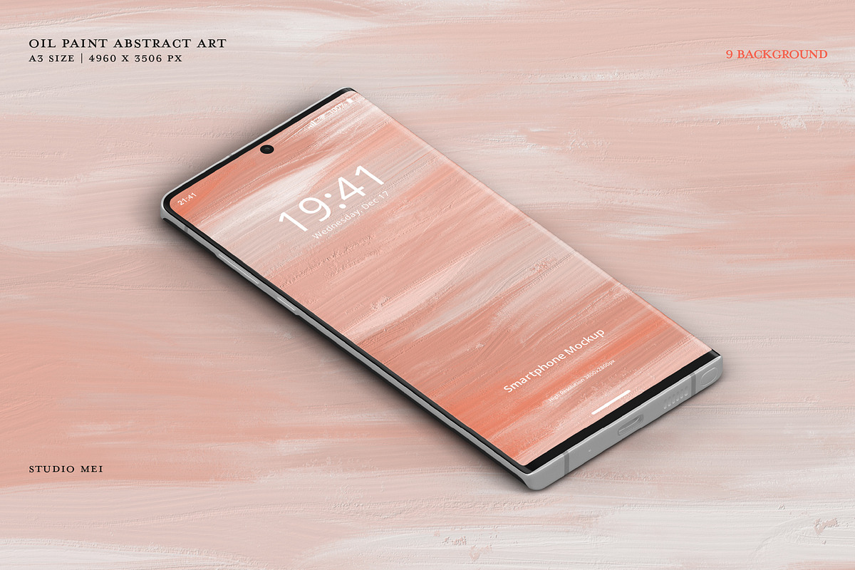 Oil paint abstract art background, a Texture Illustration by Studio Mei Design (Photo 7 of 8)