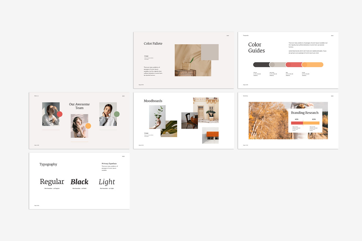 Wanda Powerpoint Brand Guidelines, a Presentation Template by Rystudio (Photo 7 of 12)